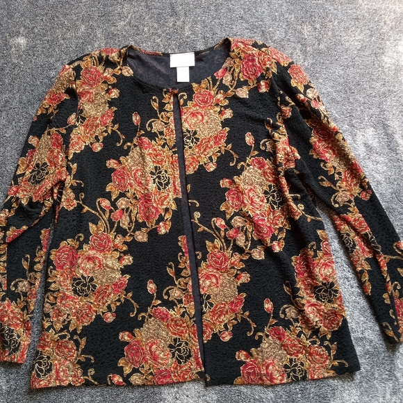 Anna Maxwell vintage style floral jacket - Picture 1 of 6